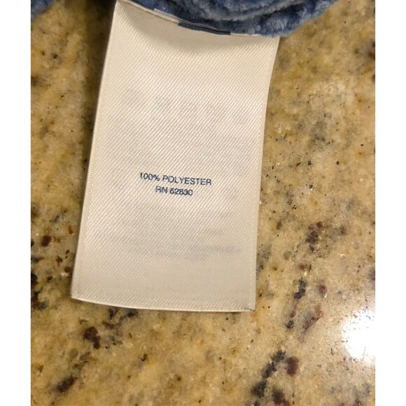 LANDS' END Open Front Soft Ribbed Cardigan Size XS 2-4 Blue - Picture 6 of 13